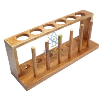 Test Tube Stand, Wooden, With Drying Pegs - General Lab Products | STEMAids