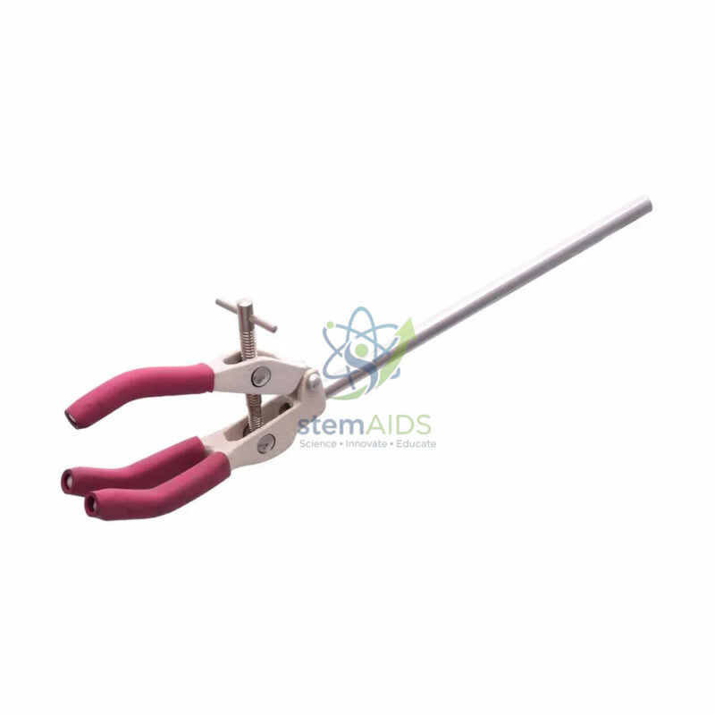 Standard Clamp Retort, Three Pronged, Rubber Lined 1 Standard Clamp Retort, Three Pronged, Rubber Lined - General Lab Products | STEMAids