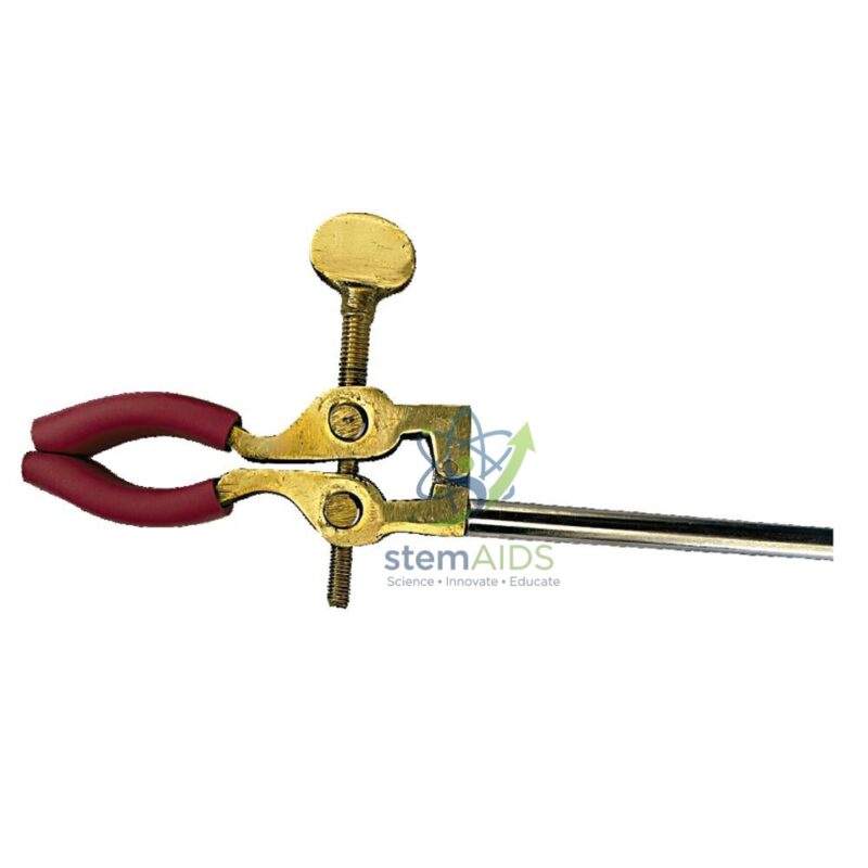 Retort Clamp for Condenser, Brass with Dip Coating 1 Retort Clamp for Condenser, Brass with Dip Coating - General Lab Products | STEMAids