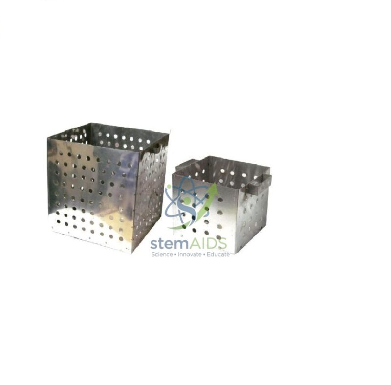 Test Tube Basket, Aluminium/Stainless Steel 1 Test Tube Basket, Aluminium/Stainless Steel - General Lab Products | STEMAids