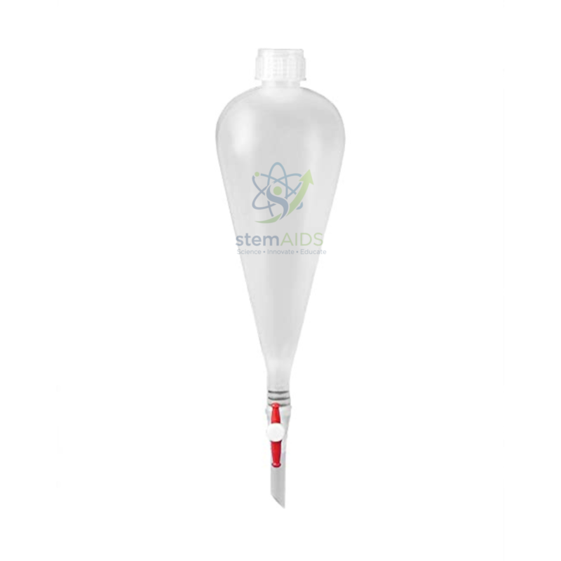 Separatory Funnel, Plastic 1 Separatory Funnel, Plastic - Chemistry Lab Equipments | STEMAids
