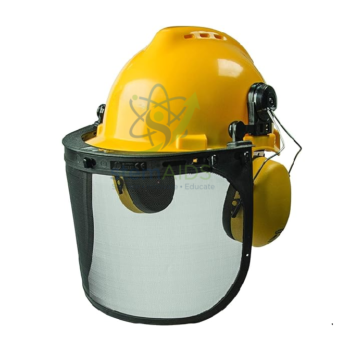 Helmet with Slot Fix, Face Shield and Ear Muffs - General Lab Products | STEMAids