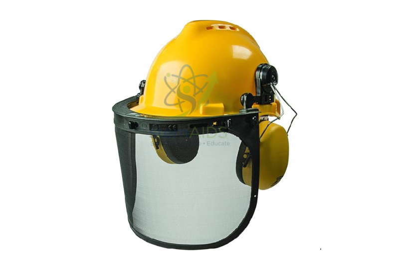 Helmet with Slot Fix, Face Shield and Ear Muffs 1 Helmet with Slot Fix, Face Shield and Ear Muffs - General Lab Products | STEMAids
