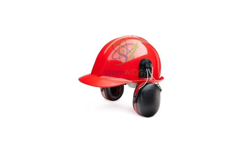 Helmet with Slot Fix Ear Muffs 1 Helmet with Slot Fix Ear Muffs - General Lab Products | STEMAids