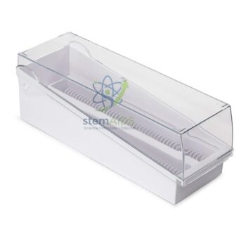 Slide Storage Rack with Clear Lid, Plastic - Biology Lab Products | STEMAids