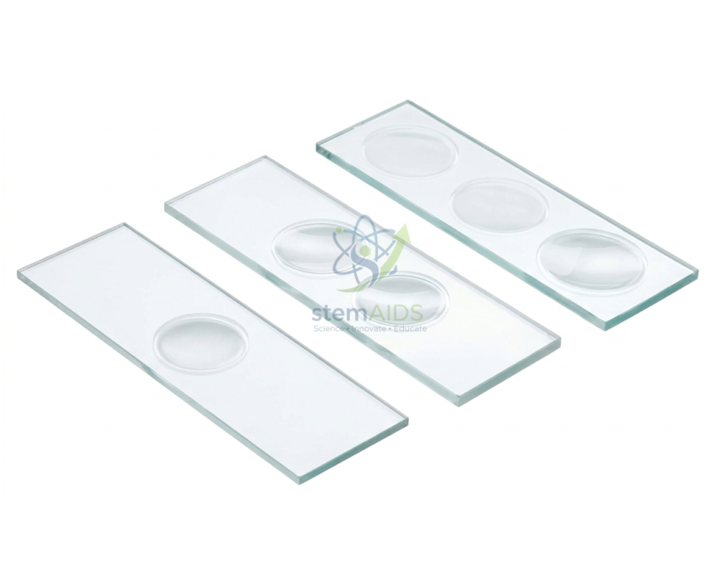 Concavity Slides, Glass, Thick 1 Concavity Slides, Glass, Thick - Biology Lab Products | STEMAids