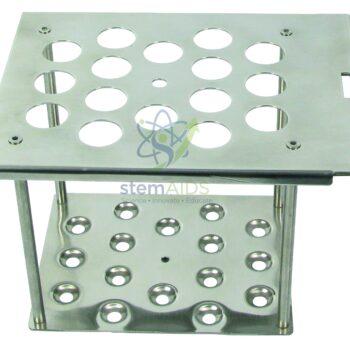 Stainless Steel Rack 16 Tubes - General Lab Products | STEMAids