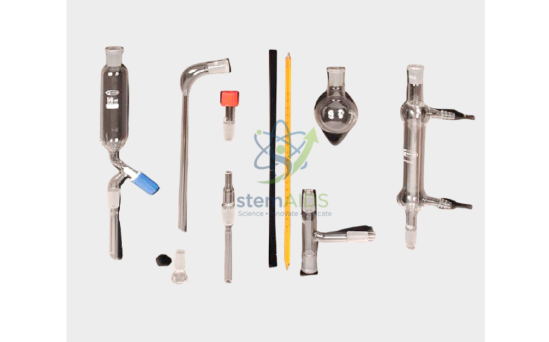 Organic Chemistry Glassware Kit, 9 pieces 1 Organic Chemistry Glassware Kit, 9 pieces - Chemistry Lab Equipments | STEMAids