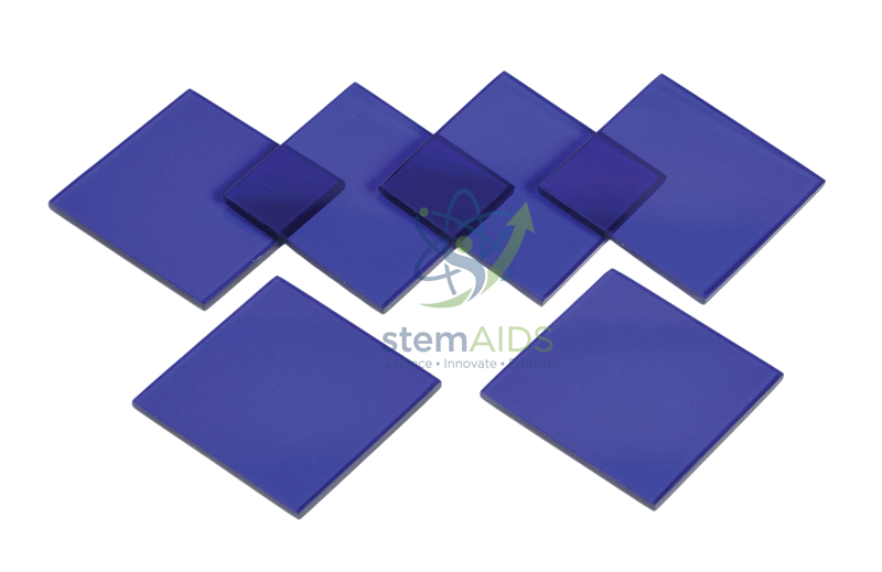 Cobalt Glass Plates 1 Cobalt Glass Plates - Chemistry Lab Equipments | STEMAids