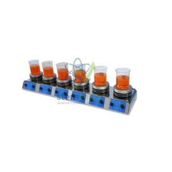 Multiposition magnetic stirrer with inline heating - General Lab Products | STEMAids