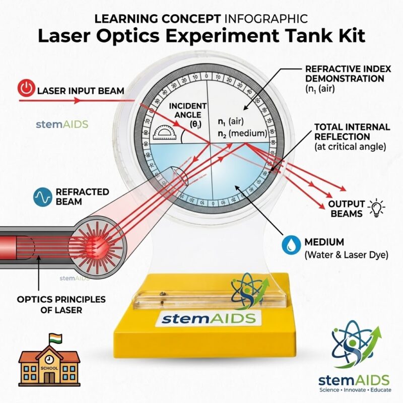 Laser Optics Experiment Tank Kit 1 Laser Optics Experiment Tank Kit - Stem Kits | STEMAids