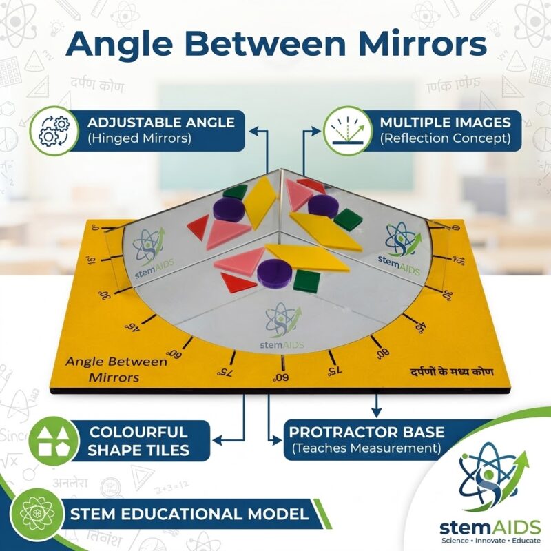 Angle Between Two Mirrors Apparatus 1 Angle Between Two Mirrors Apparatus - Stem Kits | STEMAids