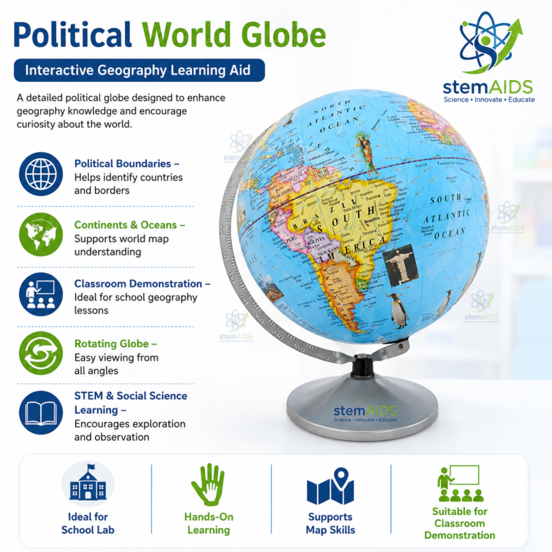 Political World Globe 1 Political World Globe - Astronomy Lab Kits | STEMAids