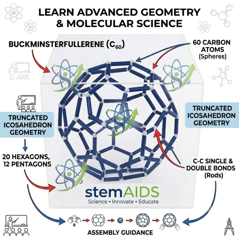 Bucky Ball Molecular Model 1 Bucky Ball Molecular Model - Stem Kits | STEMAids