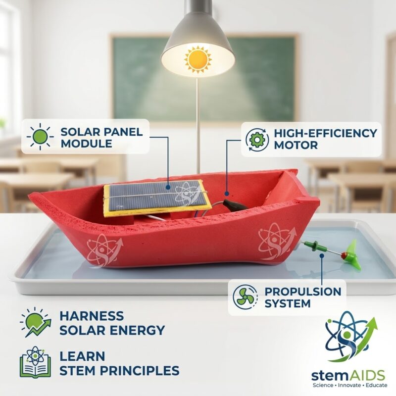 Solar Energy Boat 1 Solar Energy Boat - Stem Kits | STEMAids