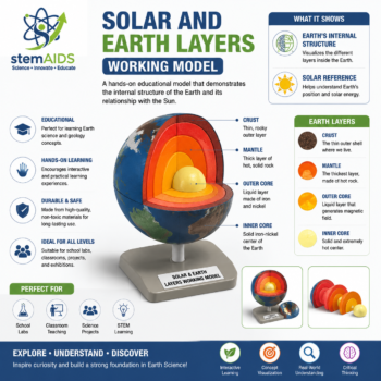 Earth Layers Working Model - Astronomy Lab Kits | STEMAids