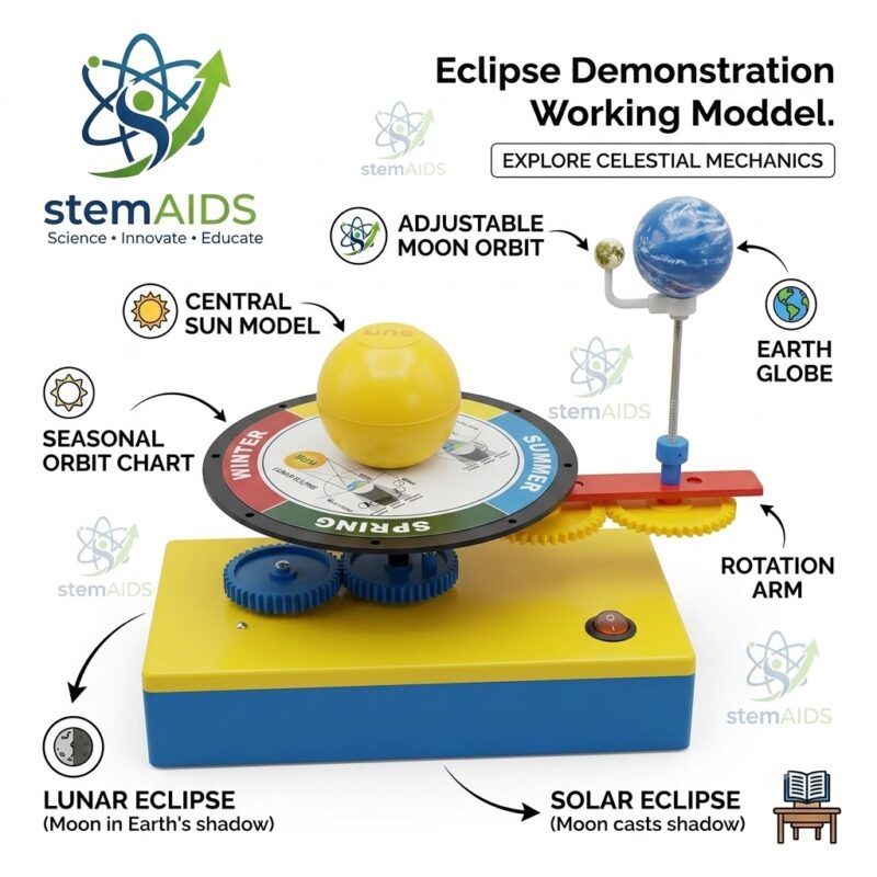 Eclipse Demonstration Working Model 1 Eclipse Demonstration Working Model - Astronomy Lab Kits | STEMAids
