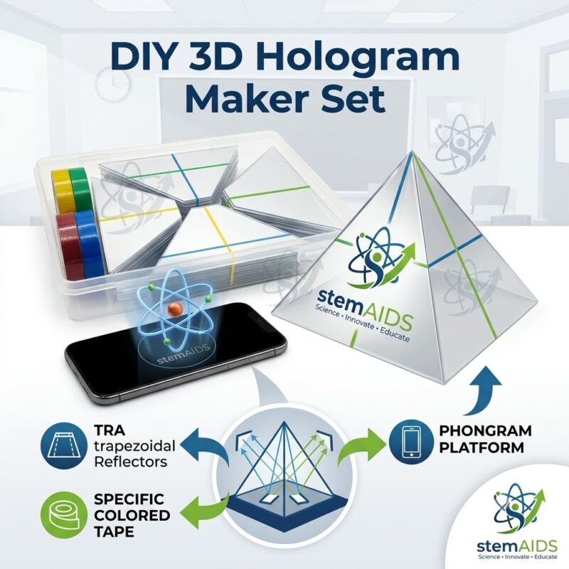 DIY 3D Hologram Maker Set 1 DIY 3D Hologram Maker Set - Stem Kits | STEMAids