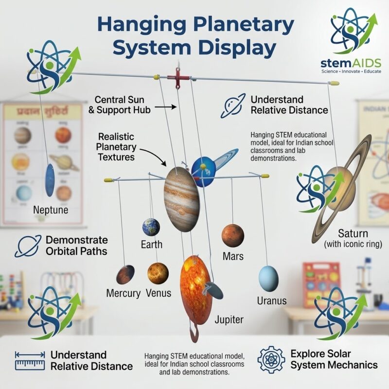 Hanging Planetary System Display 1 Hanging Planetary System Display - Astronomy Lab Kits | STEMAids