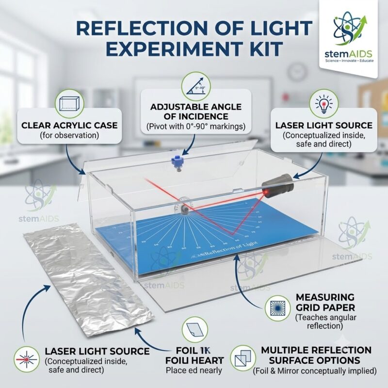 Reflection of Light Experiment Kit 1 Reflection of Light Experiment Kit - Stem Kits | STEMAids