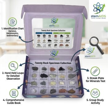 Twenty Rock Specimen Collection - Astronomy Lab Kits | STEMAids