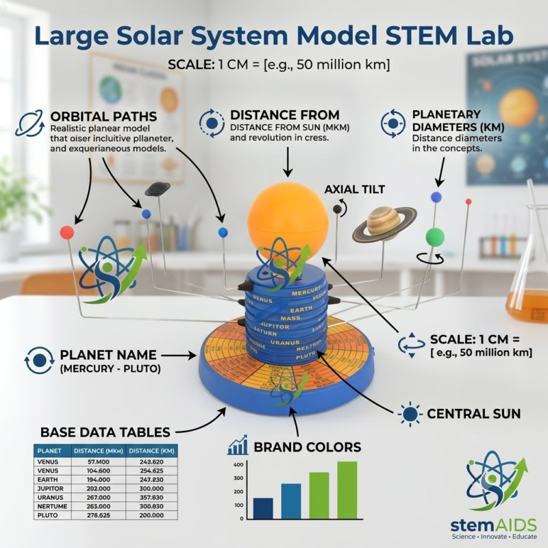 Large Solar System Model 1 Large Solar System Model - Astronomy Lab Kits | STEMAids