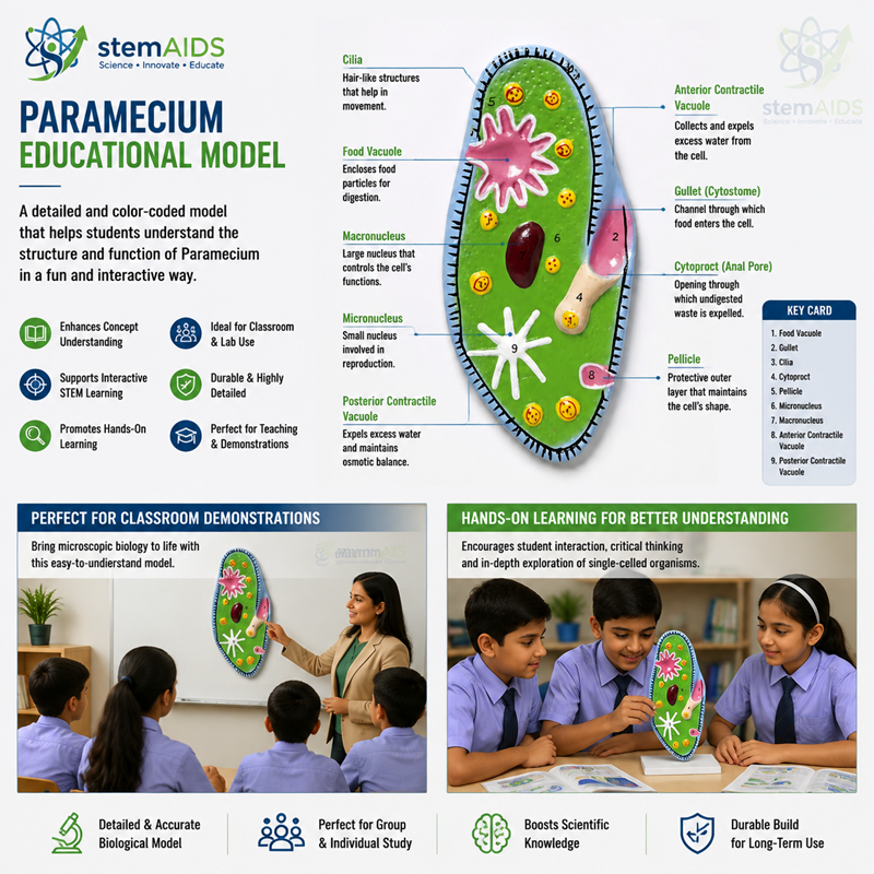 Paramecium Educational Model 1 Paramecium Educational Model - Biology Models | STEMAids