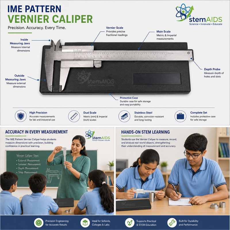 IME Pattern Vernier Caliper 1 IME Pattern Vernier Caliper - Measuring Instruments | STEMAids