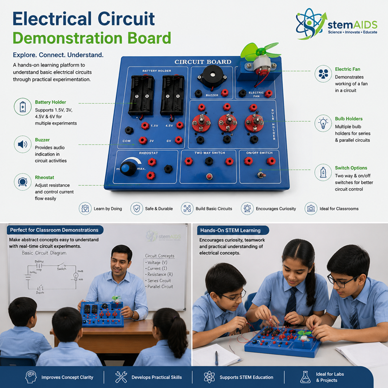 Electrical Circuit Demonstration Board 1 Electrical Circuit Demonstration Board - Stem Kits | STEMAids