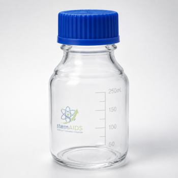 Laboratory Storage Bottle with Screw Cap - Lab Glassware | STEMAids