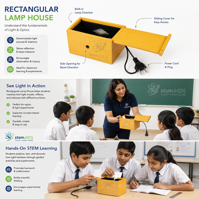 Rectangular Lamp House 1 Rectangular Lamp House - Light & Optics | STEMAids