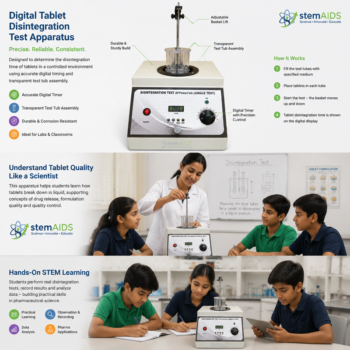 Digital Tablet Disintegration Test Apparatus - Pharmacy | STEMAids