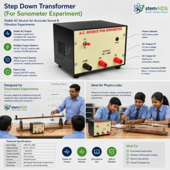 Step Down Transformer ( For Sonometer Experiment) - Electrical and Electronics | STEMAids