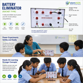 Battery Eliminator (Socket Type) - Electrical and Electronics | STEMAids