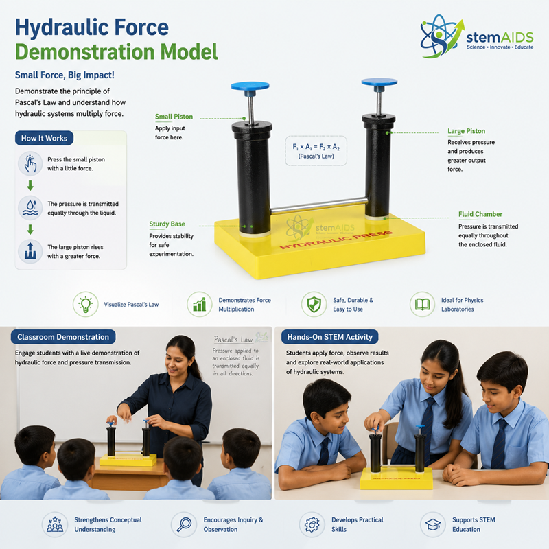 Hydraulic Force Demonstration Model 1 Hydraulic Force Demonstration Model - Stem Kits | STEMAids