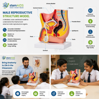 Male Reproductive Structure Model - Anatomy Models | STEMAids