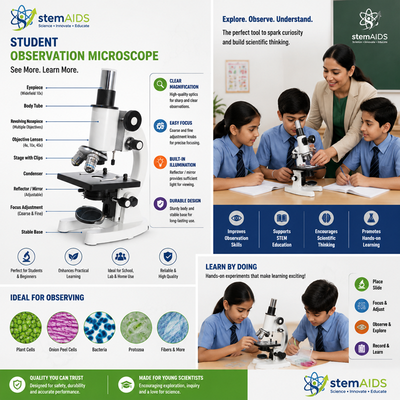 Student Observation Microscope 1 Student Observation Microscope - Microscope & Optics | STEMAids
