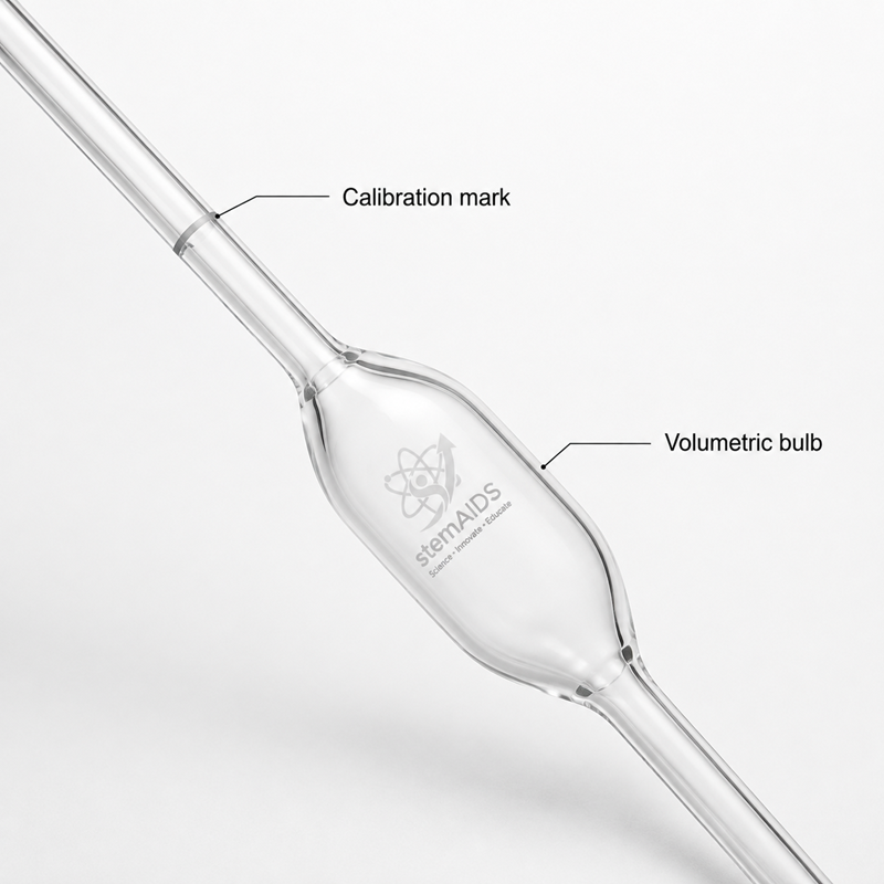 Borosilicate Volumetric Pipette 1 Borosilicate Volumetric Pipette - Lab Glassware | STEMAids