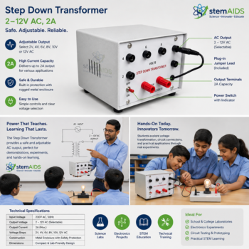 Step Down Transformer (2-12V) 2A AC - Electrical and Electronics | STEMAids