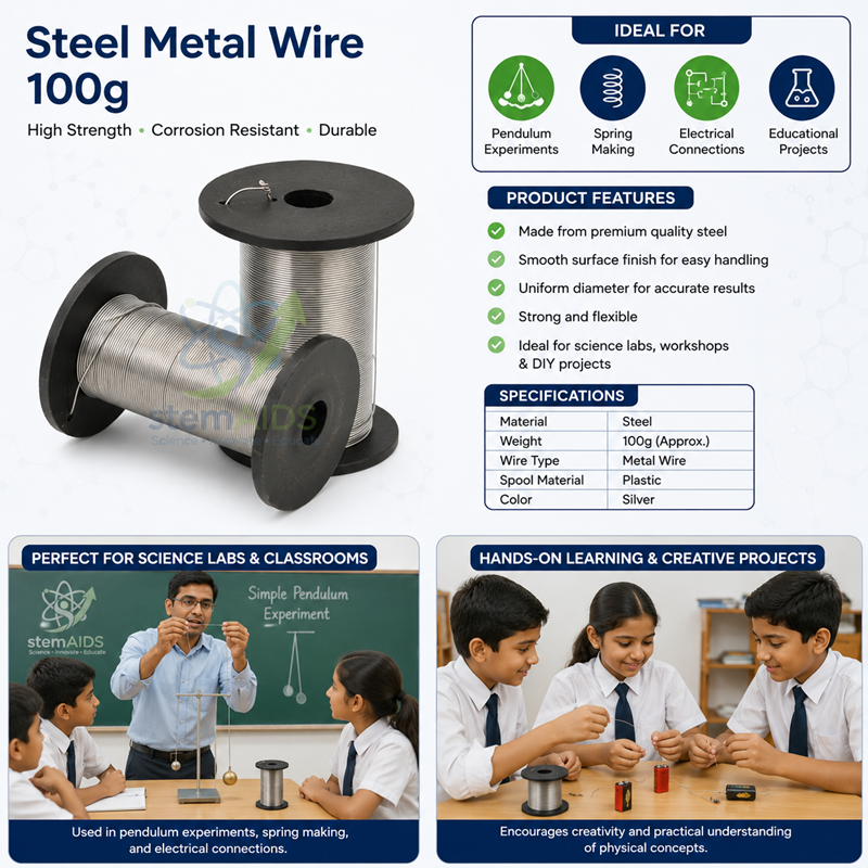 Steel Metal Wire 100g 1 Steel Metal Wire 100g - General Items | STEMAids