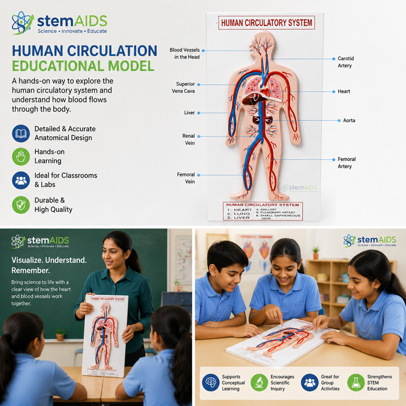 Human Circulation Educational Model 1 Human Circulation Educational Model - Anatomy Models | STEMAids