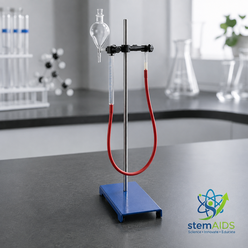 Biological Respirometer with Stand 1 Biological Respirometer with Stand - Lab Glassware | STEMAids
