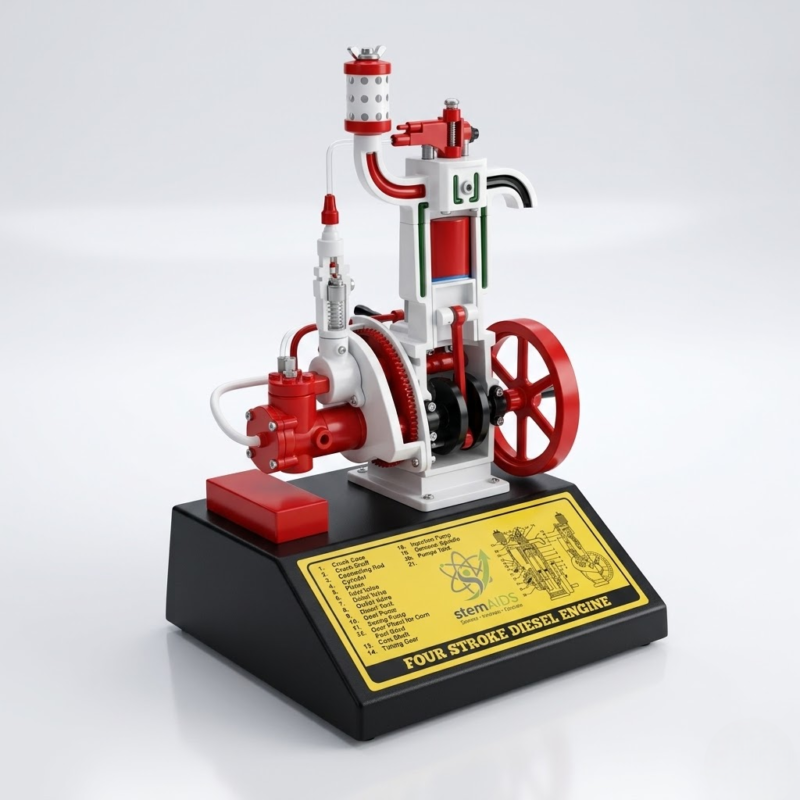 Four Stroke Diesel Engine Model 1 Four Stroke Diesel Engine Model - TVET Lab Equipments | STEMAids