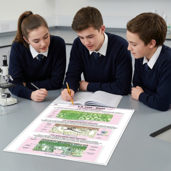Dicot Leaf Biology Chart - Educational Charts | STEMAids