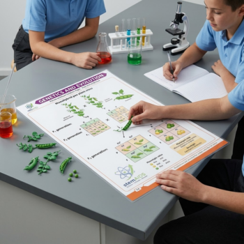 Genetics and Evolution Study Charts - Educational Charts | STEMAids